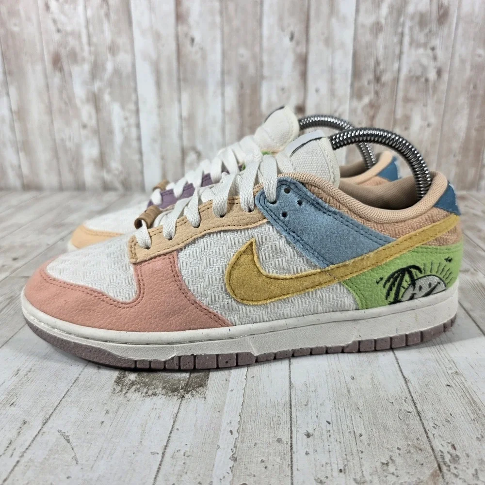 Nike Dunk Low Sun Club Arctic Orange Sanded Gold DQ0265-100 Womens 8.5 Sneakers - Picture 4 of 8